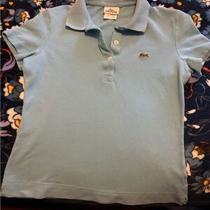 Lacoste Women's Light Blue Polo Shirt